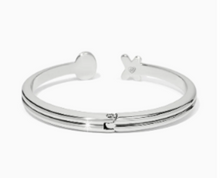 Load image into Gallery viewer, Brighton Hugs &amp; Kisses Open Hinged Bangle
