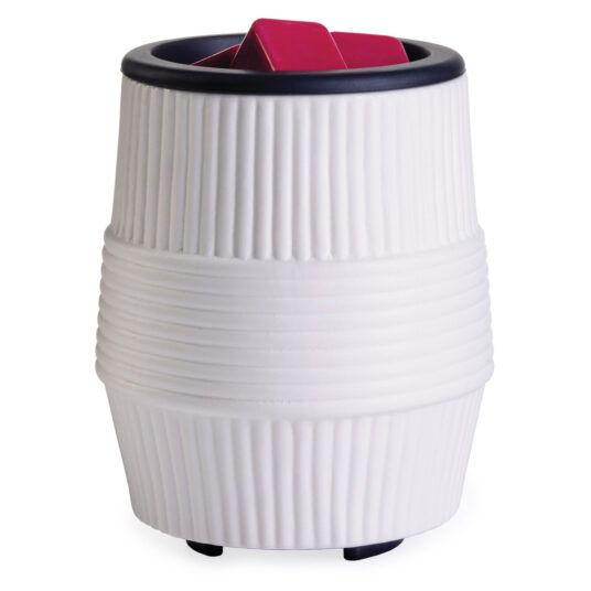 Porcelain Ridges with Silicone Dish Wax Warmer
