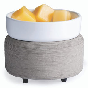 2-IN-1 Gray Textured Wax Warmer