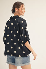 Load image into Gallery viewer, Polka Dot Satin Top
