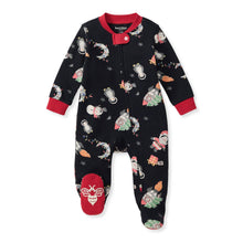 Load image into Gallery viewer, Christmas In The Cosmos Organic Cotton Sleep &amp; Play Footed
