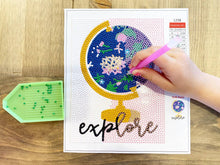 Load image into Gallery viewer, Explore Globe Diamond Art Kit
