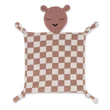 Load image into Gallery viewer, 100% Muslin Lovey - Rosewood Checker
