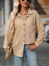 Load image into Gallery viewer, Waffle Knit Button Down Shacket

