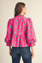 Load image into Gallery viewer, Pink Polka Dot Top

