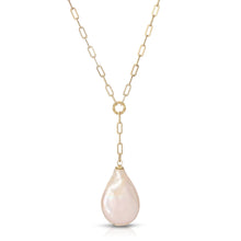 Load image into Gallery viewer, Pearl Pendant Y-Necklace

