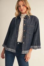 Load image into Gallery viewer, Fringe Denim Jacket
