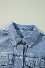 Load image into Gallery viewer, Ruffle Denim Jacket
