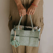 Load image into Gallery viewer, Diaper Caddy in Sage Green
