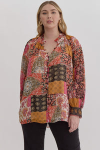 Curvy Paisley Top