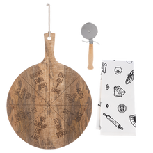 Load image into Gallery viewer, Party Pizza Cutting Board Set
