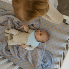 Load image into Gallery viewer, Stormy Blue Checker Quilt
