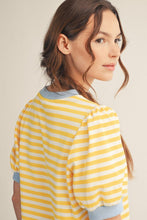 Load image into Gallery viewer, Striped Puff Sleeve Top
