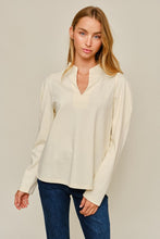 Load image into Gallery viewer, Ivory Puff Sleeve Blouse
