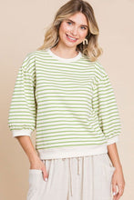 Load image into Gallery viewer, Green Striped Top
