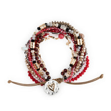 Load image into Gallery viewer, Beaded Prayer Bracelet - Garnet
