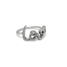 Load image into Gallery viewer, Brighton Love Script Sparkle Ring
