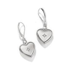 Load image into Gallery viewer, Brighton Mosaic Heart Two Tone Leverback Earrings
