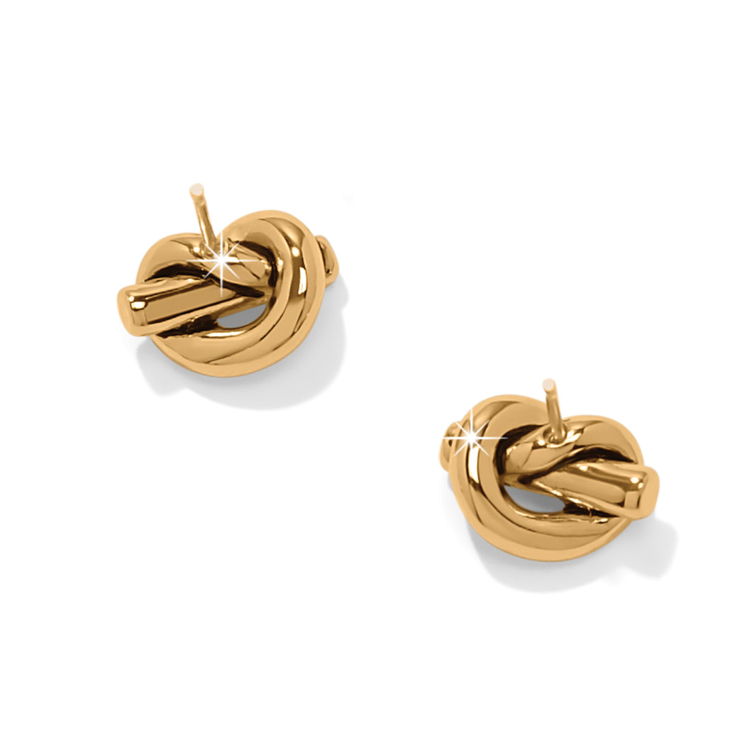 Brighton Interlok Single Knot Mini Earrings