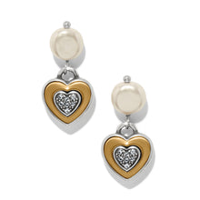 Load image into Gallery viewer, Brighton One Heart Pearl Post Earrings

