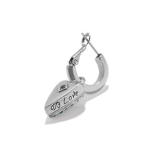 Load image into Gallery viewer, Brighton Love Messages B Love Reversible Hoop Earrings
