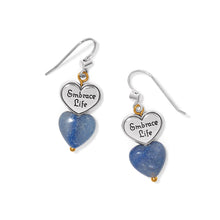 Load image into Gallery viewer, Brighton One Heart Duo Heart French Wire Earrings
