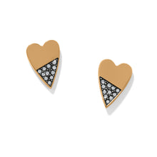 Load image into Gallery viewer, Brighton Love Messages Higher Love Heart Post Earrings

