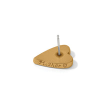 Load image into Gallery viewer, Brighton Love Messages Higher Love Heart Post Earrings
