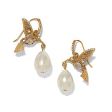 Load image into Gallery viewer, Brighton Trust Your Journey Pearl Hummingbird French Wire Earrings
