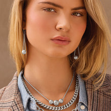 Load image into Gallery viewer, Brighton Pebble Dot Bola Trio Necklace
