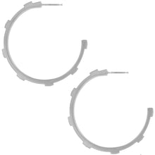 Load image into Gallery viewer, Brighton Meridian Zenith Station Hoop Earring in Silver
