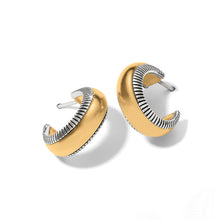 Load image into Gallery viewer, Brighton Interlok Noir Small Hoop Earrings
