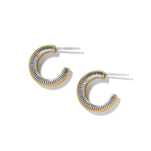 Load image into Gallery viewer, Brighton Interlok Noir Small Hoop Earrings
