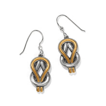 Load image into Gallery viewer, Brighton Interlok Harmony Two Tone French Wire Earrings
