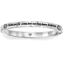 Load image into Gallery viewer, Brighton Footprints Hinged Bangle
