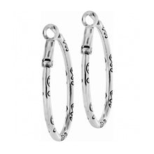 Load image into Gallery viewer, Brighton Oval Hoop Charm Earrings
