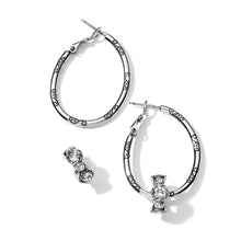 Load image into Gallery viewer, Brighton Oval Hoop Charm Earrings
