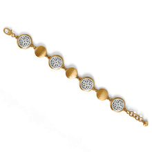 Load image into Gallery viewer, Brighton Ferrara Two Tone Luce Link Bracelet
