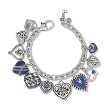 Load image into Gallery viewer, Brighton One Heart Link Charm Bracelet
