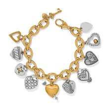 Load image into Gallery viewer, Brighton One Heart Large Charm Bracelet
