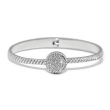 Load image into Gallery viewer, Brighton Illumina Celeste Dome Silver Hinged Bangle
