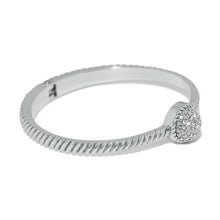 Load image into Gallery viewer, Brighton Illumina Celeste Dome Silver Hinged Bangle
