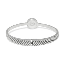 Load image into Gallery viewer, Brighton Illumina Celeste Dome Silver Hinged Bangle
