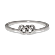 Load image into Gallery viewer, Brighton Interlok Linked Hearts Hinged Bangle
