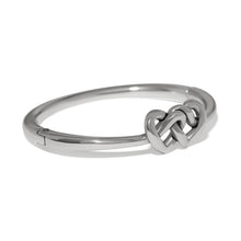 Load image into Gallery viewer, Brighton Interlok Linked Hearts Hinged Bangle
