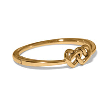 Load image into Gallery viewer, Brighton Interlok Linked Hearts Hinged Bangle
