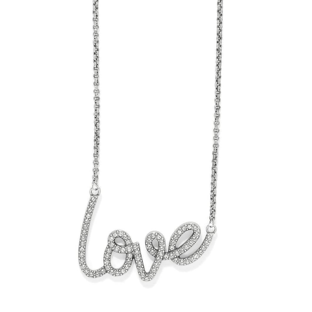 Brighton Love Script Sparkle Necklace