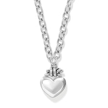 Load image into Gallery viewer, Brighton Interlok Knot Large Heart Necklace
