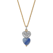 Load image into Gallery viewer, Brighton One Heart Duo Heart Petite Necklace
