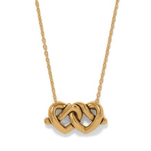 Load image into Gallery viewer, Brighton Interlok Linked Hearts Necklace

